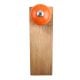 2 Pieces Orange Round Ceramic Wooden Door Stopper
